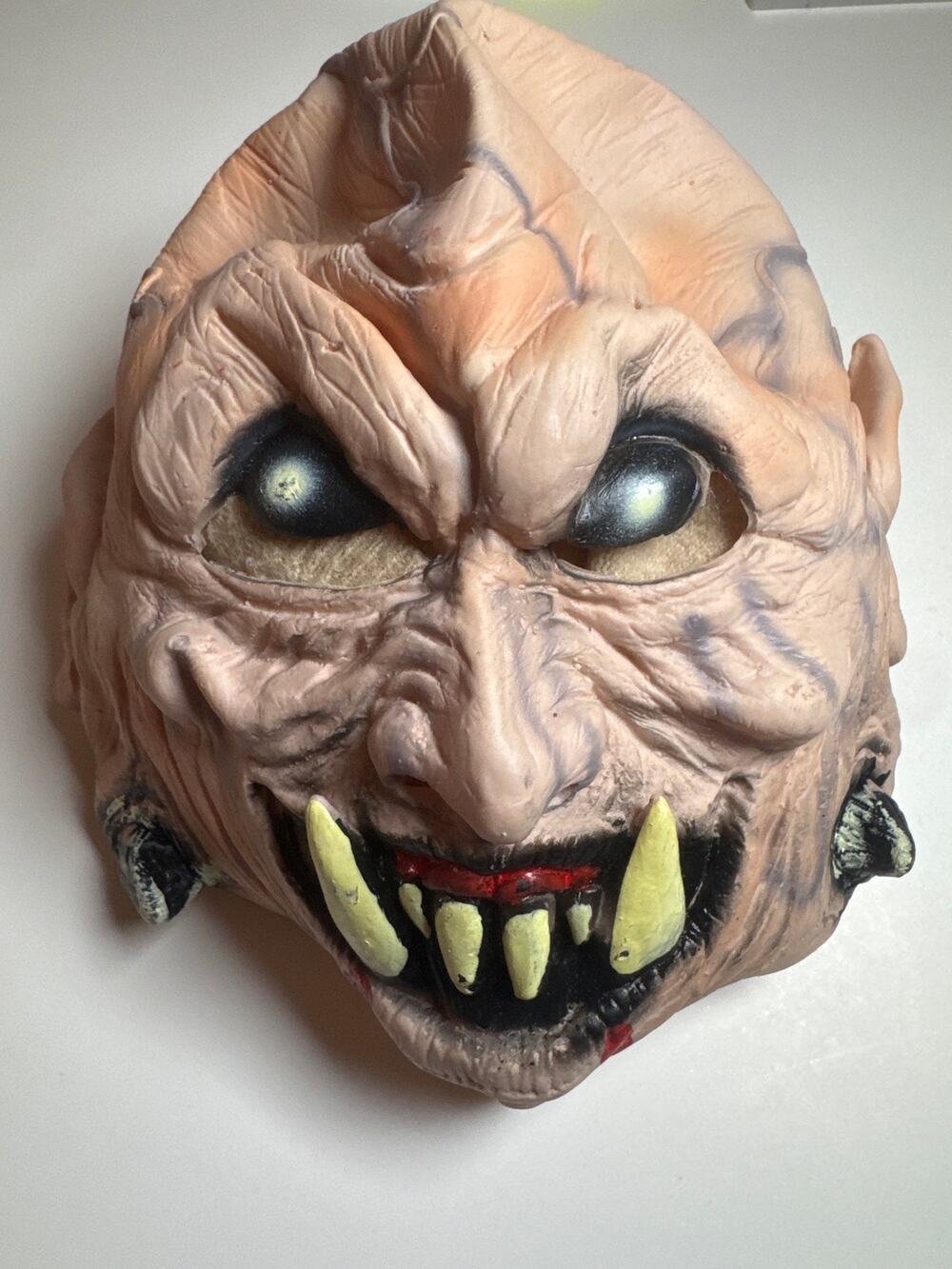 Vampyrin Vinyl Scary Halloween Mask Demon Vampire Dead Scary Rubber Latex Adult